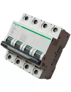 Disyuntor automático Schneider C60A 4,5KA 4P 6A curva C 23900